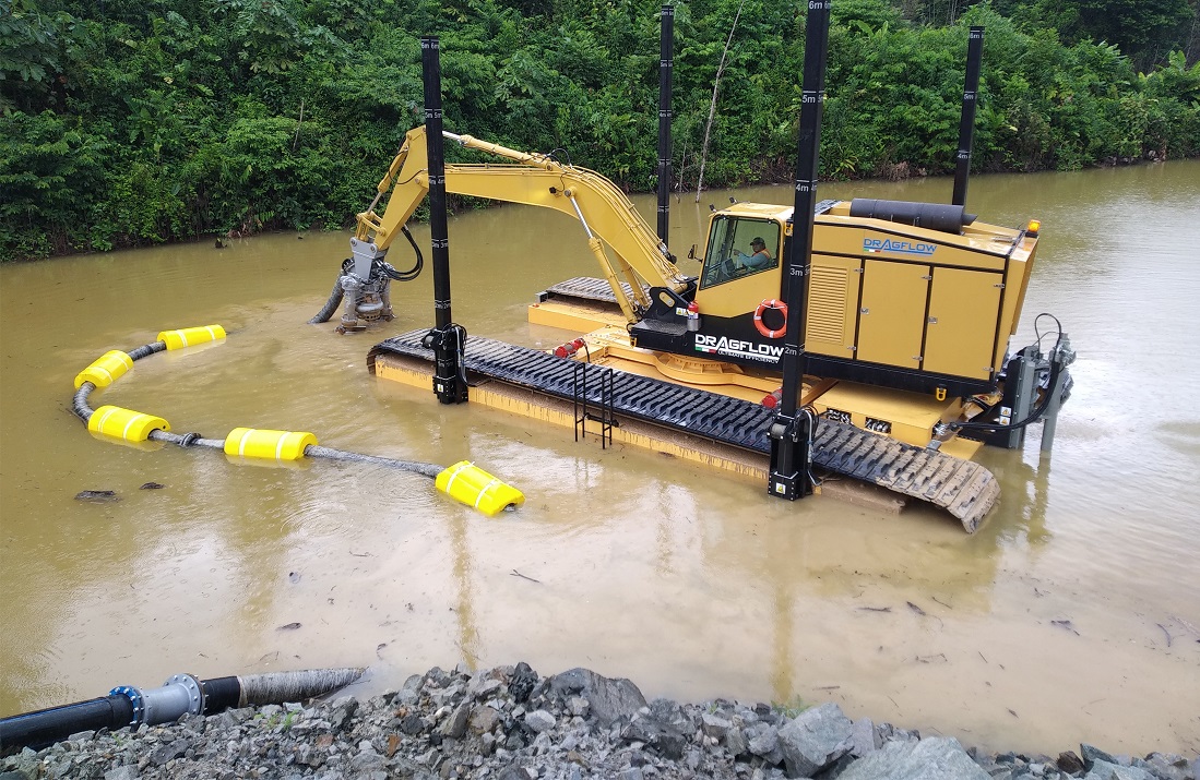 Amphibious dredger DRM